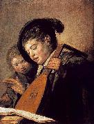 Frans Hals Two Boys Singing WGA oil painting